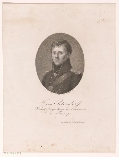 Portret van Friedrich von Petersdorff