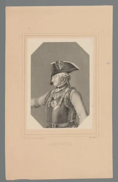 Portret van Friedrich Wilhelm baron von Seydlitz