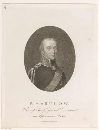 Portret van Friedrich Wilhelm Bülow