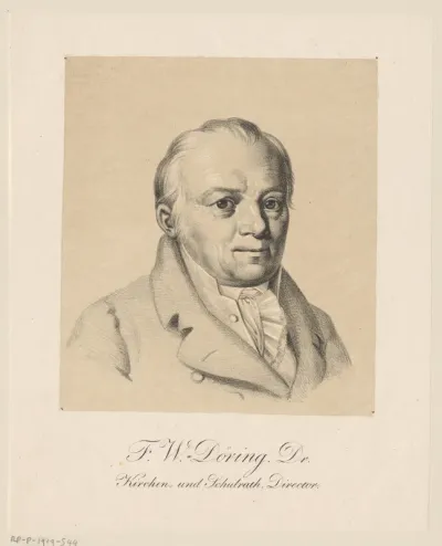 Portret van Friedrich Wilhelm Döring