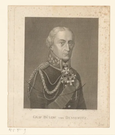 Portret van Friedrich Wilhelm, graaf Bülow van Dennewitz