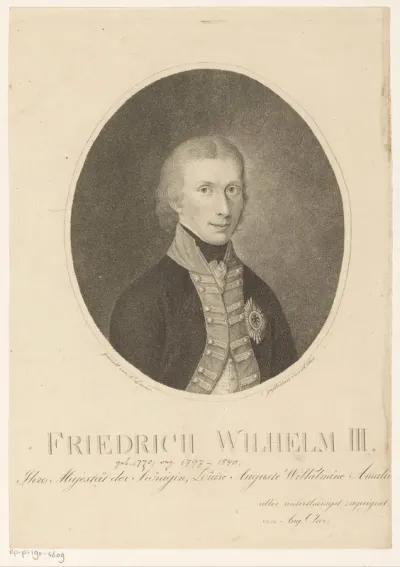 Portret van Friedrich Wilhelm III