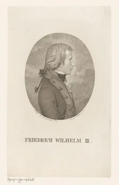 Portret van Friedrich Wilhelm III