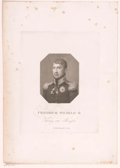 Portret van Friedrich Wilhelm III, koning van Pruisen