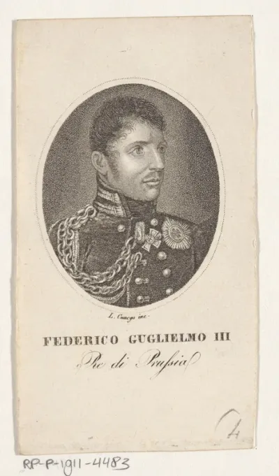 Portret van Friedrich Wilhelm III, koning van Pruissen