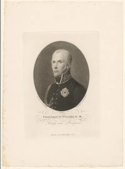Portret van Friedrich Wilhelm, Koning van Pruissen