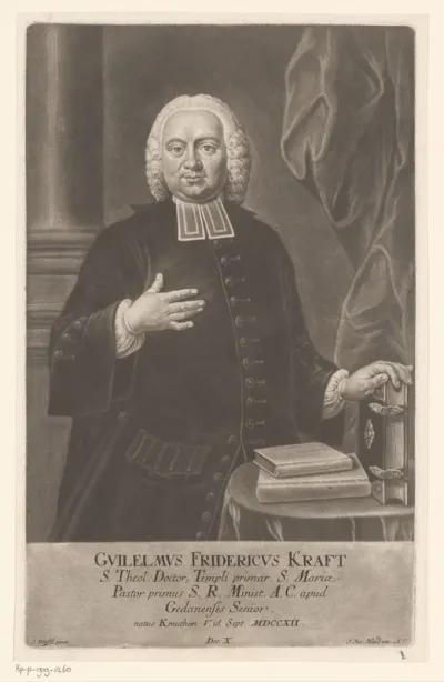 Portret van Friedrich Wilhelm Kraft