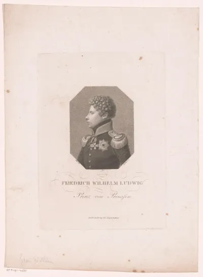 Portret van Friedrich Wilhelm Ludwig van Pruisen