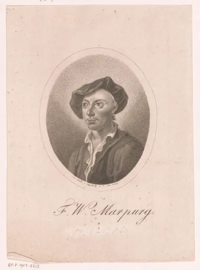 Portret van Friedrich Wilhelm Marpurg