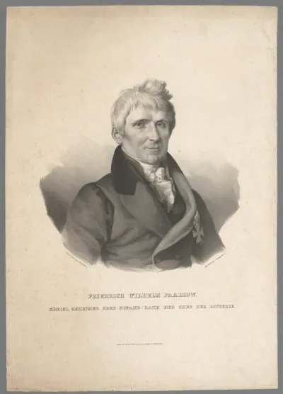 Portret van Friedrich Wilhelm Paalzow