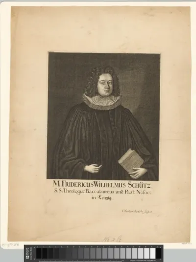 Portret van Friedrich Wilhelm Schütze