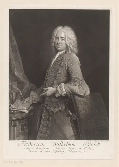 Portret van Friedrich Wilhelm von Borck