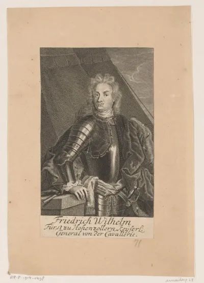 Portret van Friedrich Wilhelm von Hohenzollern-Hechingen