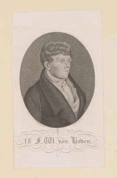 Portret van Friedrich Wilhelm von Hoven