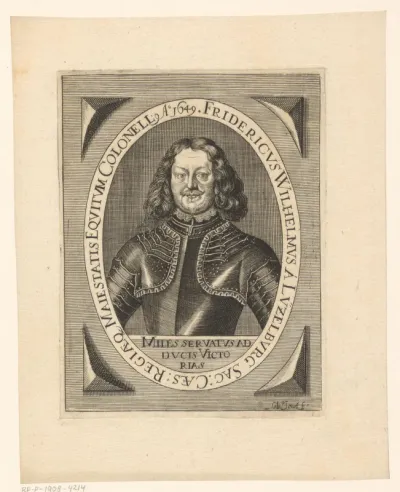Portret van Friedrich Wilhelm von Lützelburg