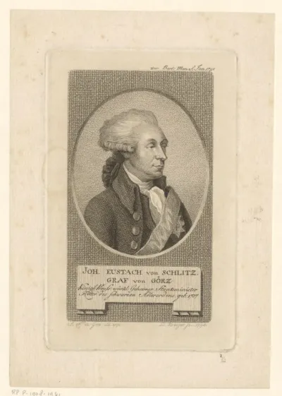 Portret van Friedrich Wilhelm von Schlitz