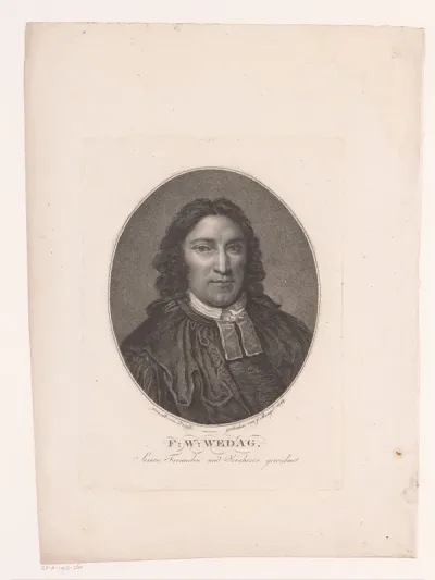 Portret van Friedrich Wilhelm Wedag