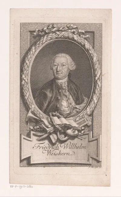 Portret van Friedrich Wilhelm Weiskern