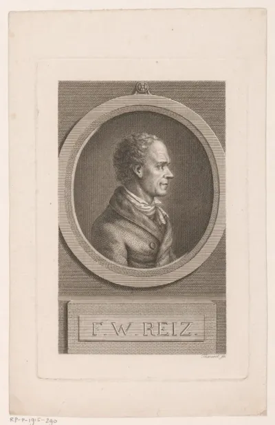 Portret van Friedrich Wolfgang Reiz