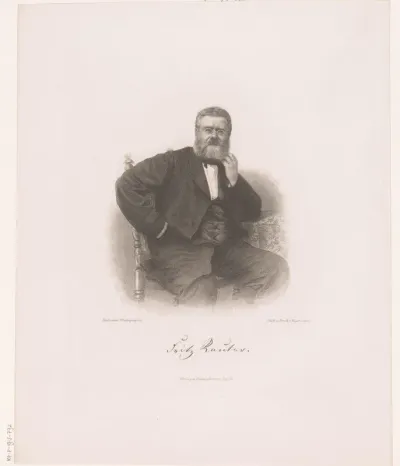 Portret van Fritz Reuter