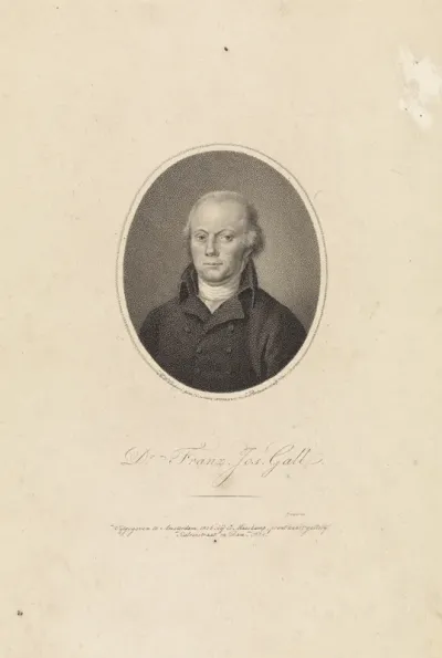 Portret van fysioloog Franz Josef Gall