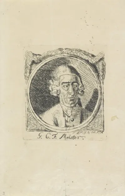 Portret van G.C.F. Meister