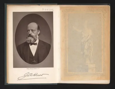 Portret van G.D.L. Huet, hoogleraar geneeskunde en rector magnificus van de Universiteit Leiden 1884-1885