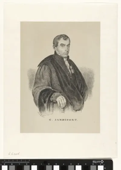 Portret van G. Sandifort