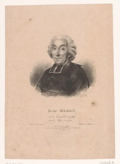 Portret van Gabriel Bonnot de Mably