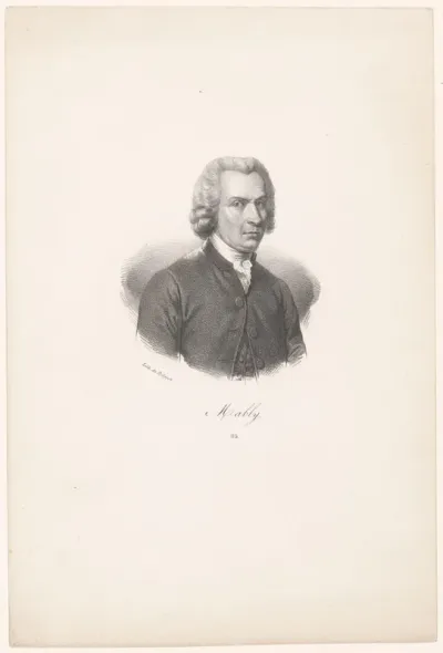 Portret van Gabriel Bonnot de Mably