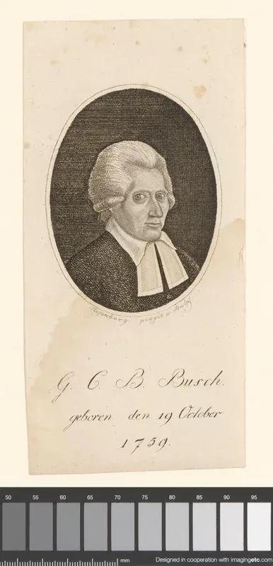 Portret van Gabriel Christoph Benjamin Busch