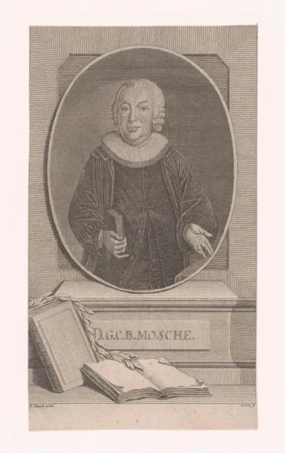 Portret van Gabriel Christoph Benjamin Mosche