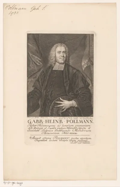 Portret van Gabriel Heinrich Pollmann op 33-jarige leeftijd