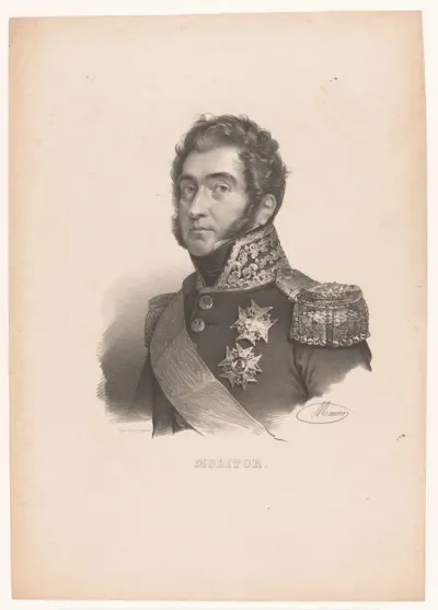 Portret van Gabriel Jean Joseph Molitor