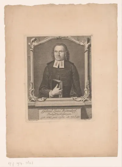 Portret van Gabriel Lukas Woltersdorf