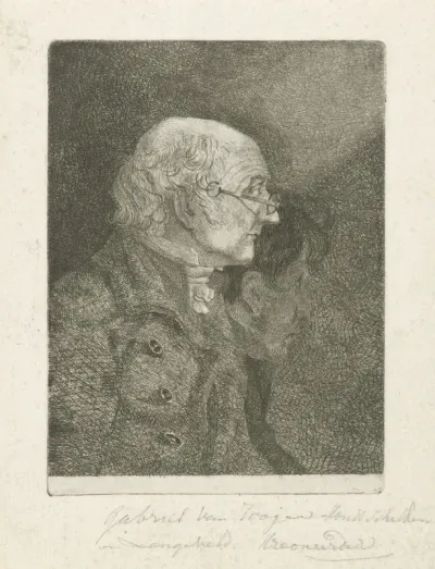 Portret van Gabriel van Rooyen en H. Langeveld