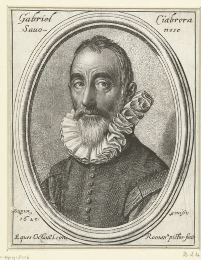 Portret van Gabriele Ciabrera