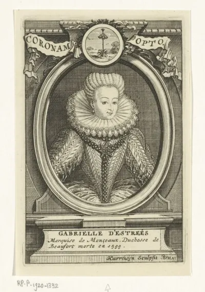 Portret van Gabrielle d'Estrées