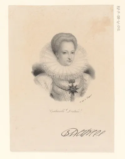 Portret van Gabrielle d'Estrées