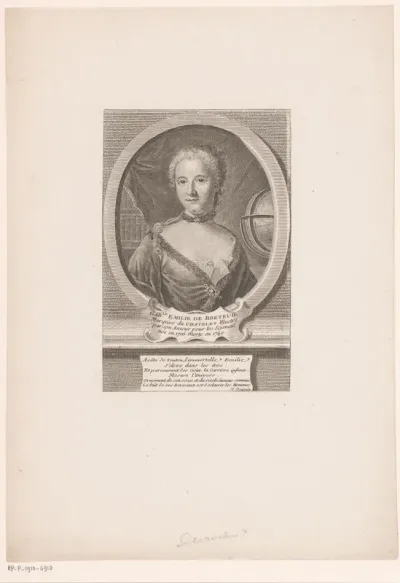 Portret van Gabrielle Émilie marquise du Châtelet