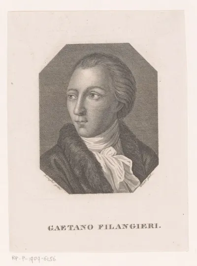 Portret van Gaetano Filangieri