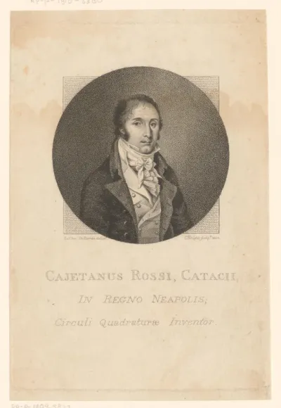 Portret van Gaetano Rossi