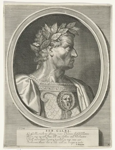 Portret van Galba, Romeins keizer