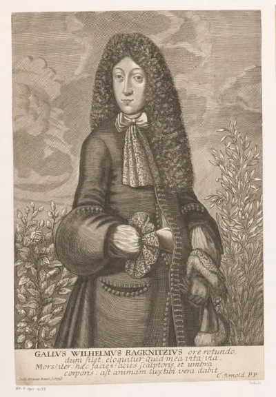 Portret van Gallus Wilhelm, Freiherr von Racknitz