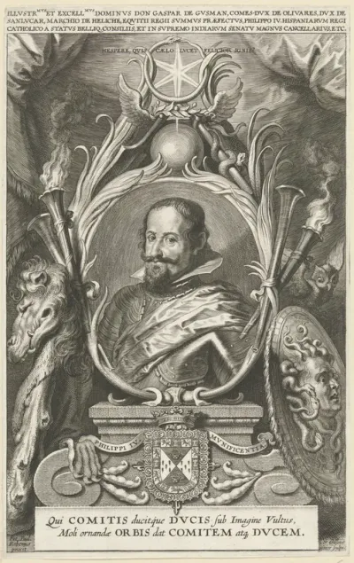 Portret van Gaspar de Gusmán, graaf van Olivares, hertog van St. Lucar