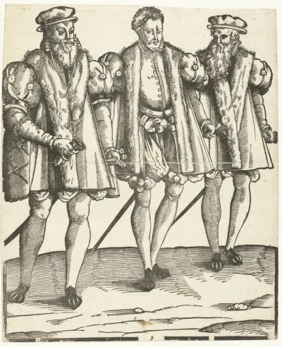 Portret van Gaspard, Francois en Odet de Coligny