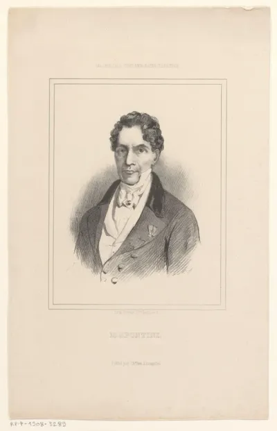 Portret van Gasparo Luigi Pacifico Spontini