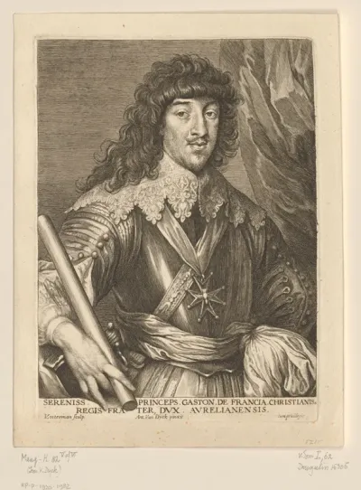 Portret van Gaston Jean-Baptiste Orléans