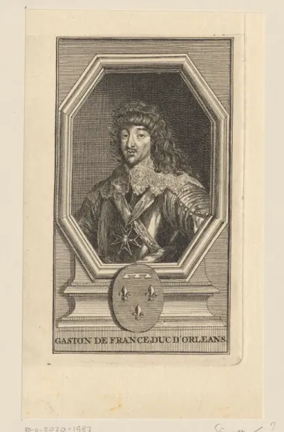 Portret van Gaston Jean-Baptiste Orléans