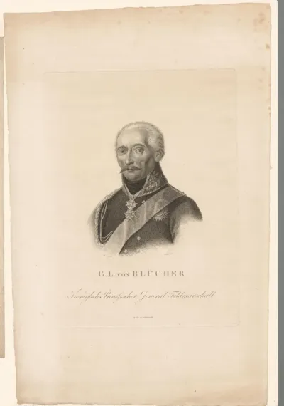 Portret van Gebhard Leberecht von Blücher von Wahlstatt